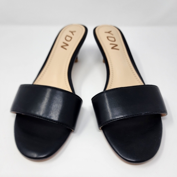 YDN Black Kitten Heels - Picture 2 of 10
